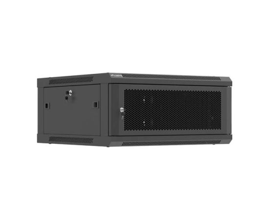 Lanberg Wall mounted installation cabinet 19" 4U 600X600 WF01-6604-23B Black Serveri un to komponentes
