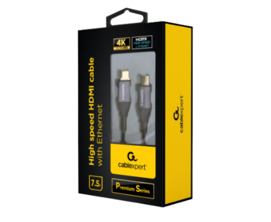 Gembird Premium Series HDMI Male - HDMI Male High speed HDMI cable with Ethernet 4K 7.5m HDMI vadi