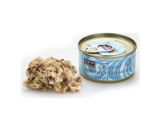 Fish4dogs FISH4CATS Sardine with mussel - wet cat food - 70g Kaķu konservi