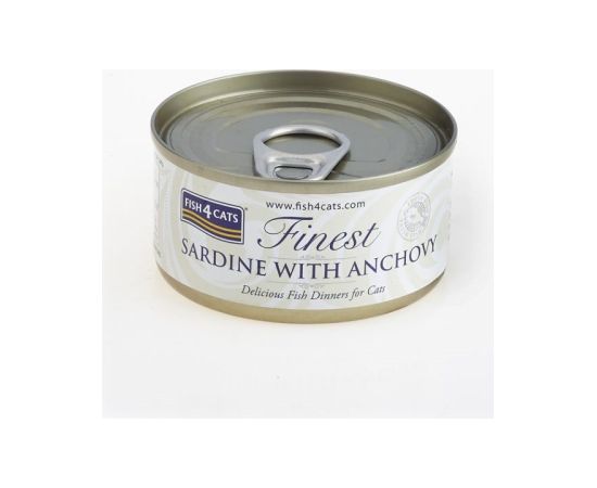Fish4dogs FISH4CATS Sardine with anchovy - wet cat food - 70g Kaķu konservi