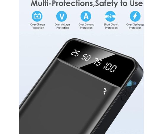 External battery Power Bank Reach RR-JP11 10W 10000mAh black Power Banks