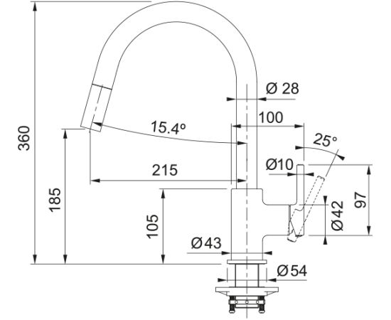 Franke Lina Virtuves Izlietnes Jaucējkrāns Для кухни