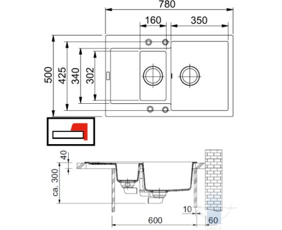 Franke Maris MRG 651-78 3 1/2" Iebūvējama Fragranīt Virtuves Izlietnes Кухонные раковины