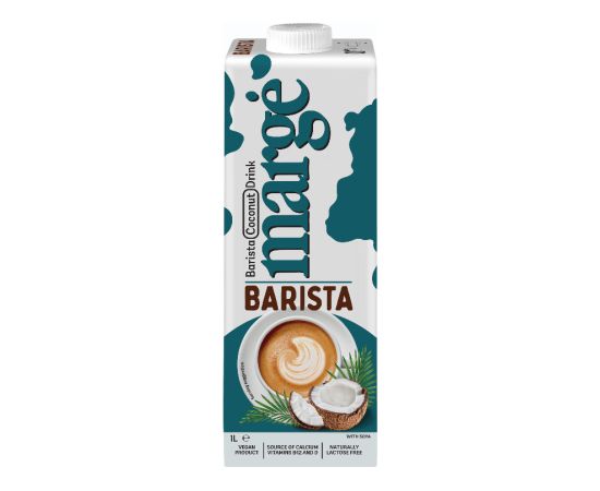 MargĖ Barista kokosriekstu dzēriens MARGE, 1 l ( Gab. x 6 ) Kafija, kapsulas