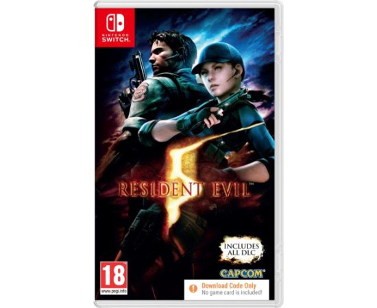 Capcom NSW Resident Evil 5 (Code in a Box) Nintendo spēles