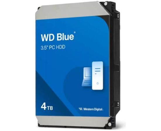 HDD WESTERN DIGITAL Blue 4TB 128 MB 5400 rpm 3,5" WD40EZZX HDD Iekšējie cietie diski