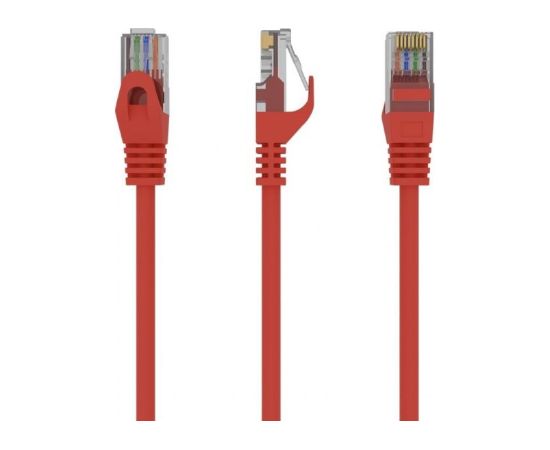 PATCH CABLE CAT6 UTP 1M/RED PP6U-1M/R GEMBIRD Tīkla vadi