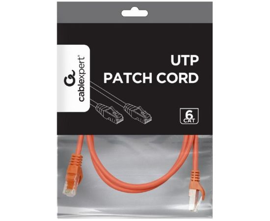 PATCH CABLE CAT6 UTP 1M/RED PP6U-1M/R GEMBIRD Tīkla vadi