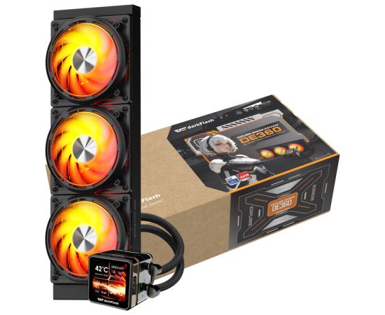 Darkflash Water cooling for the processor DE360 (black) Procesoru dzesēšana