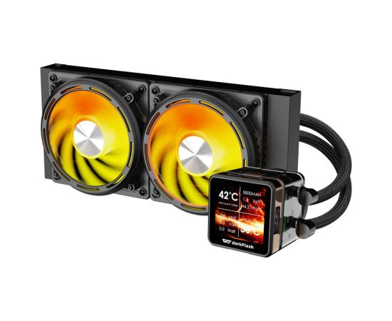 Darkflash CPU water cooling DE240 (black) Procesoru dzesēšana