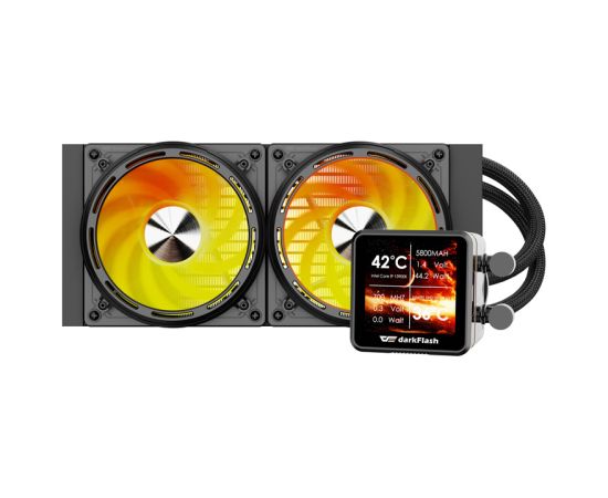 Darkflash CPU water cooling DE240 (black) Procesoru dzesēšana
