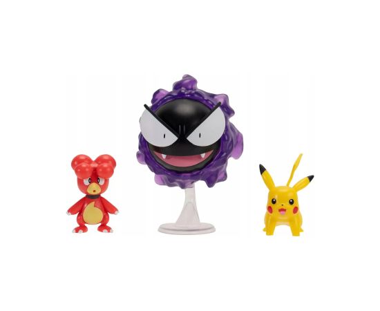 JAS POKEMON FIG 3PK MAGBY PIKACHU GASTLY Figūriņas un varoņi