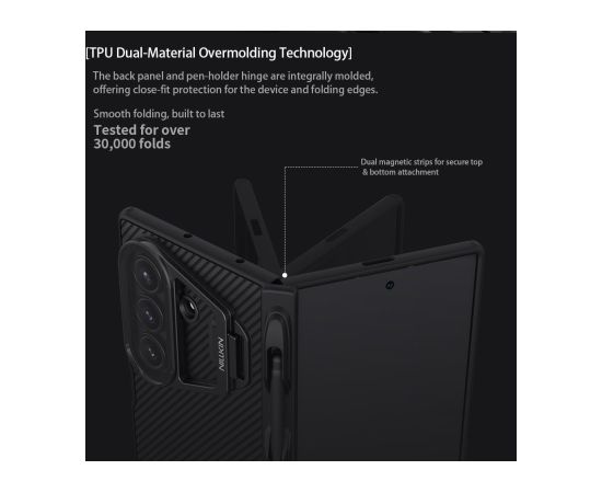Nillkin CamShield Prop Magnetic (Transparent Lens) Case Чехол для Samsung Galaxy Z Fold 7 Чехлы - альтернативные