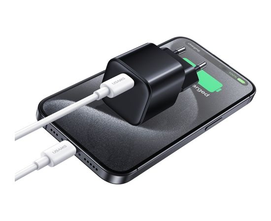 Зарядное устройство USAMS JO Series CC262 30W | USB-C | USB-C to Lightning Cable | 1m | white | damaged package Зарядные устройства