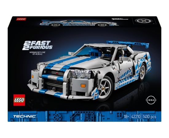 LEGO TECHNIC 42210 2 Fast 2 Furious Nissan Skyline GT-R (R34) (Boj. iepak.) LEGO VIDIYO