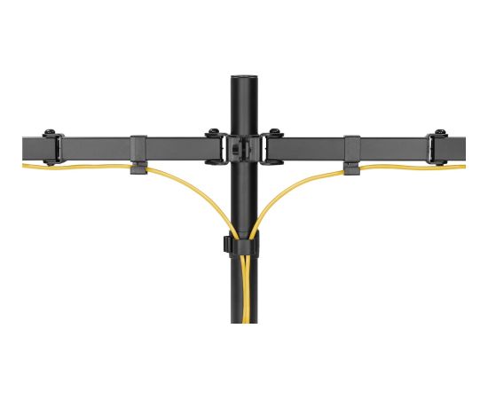 Goobay Dual Monitor Mount Flex Swivel, Tilt, Rotation 17-32 " Maximum weight (capacity) 8 kg Black Крепления для телевизоров