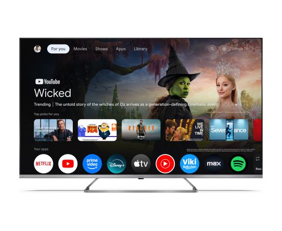 Sharp 4K QLED MiniLED TV 50JP7265E 50 Smart TV Google TV UHD Silver Телевизоры
