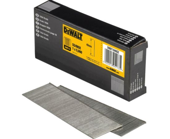 Naglas DeWalt DNBT1840SZ; 0°; 1,25x40 mm; 5000 gab. Naglas