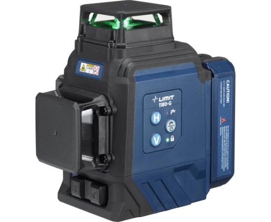 Krustveida lāzera nivelieris Limit 1180-G; 1/4''; IP54;  zaļš Mērinstrumenti, Attāluma un līmeņa mērītāji