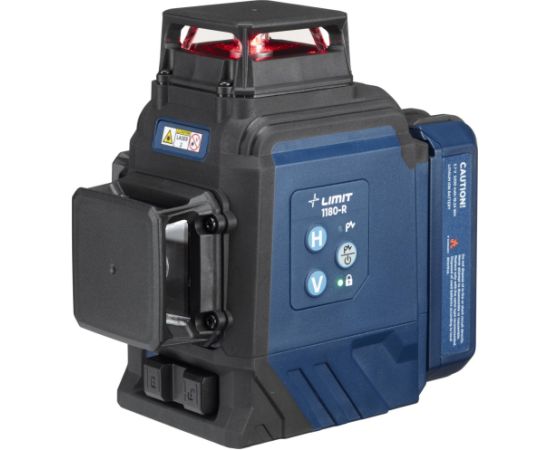Krustveida lāzera nivelieris Limit 1180-RH; 1/4''; IP54;  sarkanā krāsā Mērinstrumenti, Attāluma un līmeņa mērītāji