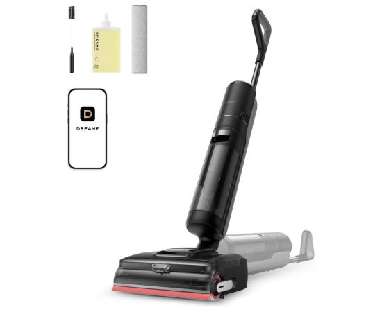 Vacuum Cleaner DREAME dry&wet Electric mop Black/Red Bagless Battery Suction power 23000 Pa HHR46D Пылесосы