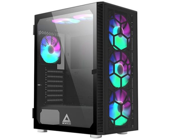 Case MONTECH X3 Glass MidiTower Not included Colour Black X3GLASS(B) Корпуса