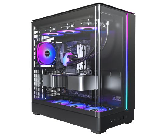 Case MONTECH micro ATX/Mini-ITX Black Midi Tower PC KING 45 PRO KING45PRO(B) Datoru korpusi