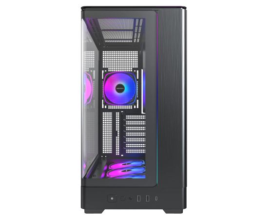 Case MONTECH micro ATX/Mini-ITX Black Midi Tower PC KING 45 PRO KING45PRO(B) Datoru korpusi