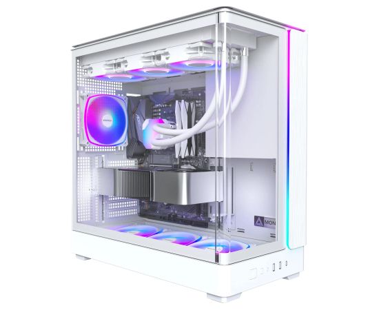 Case MONTECH micro ATX/Mini-ITX White Midi Tower PC KING 45 PRO KING45PRO(W) Datoru korpusi