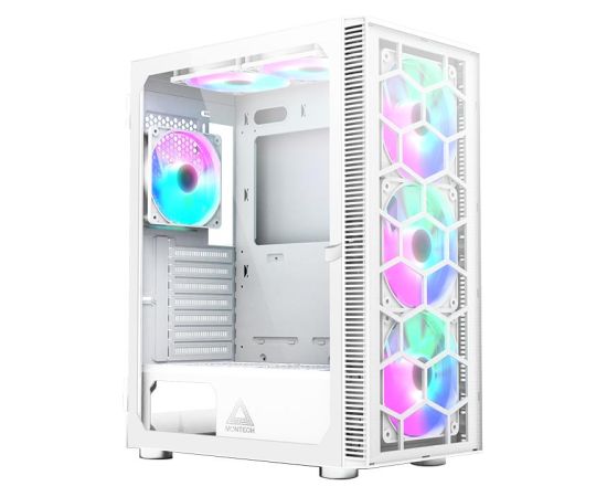 Case MONTECH X3 Glass MidiTower Case product features Transparent panel Not included ATX MicroATX MiniITX Colour White X3GLASS(W) Корпуса