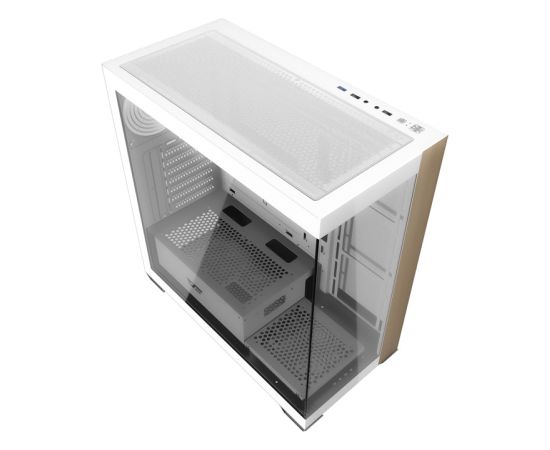 Darkflash DS900W computer case without fans (White) Datoru korpusi