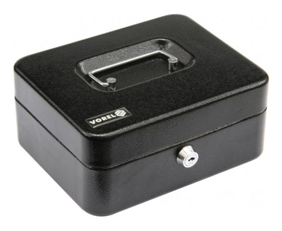 Vorel Kasetka na pieniądze czarna kluczyk 200x160x90mm (78622) Новости - Для офиса