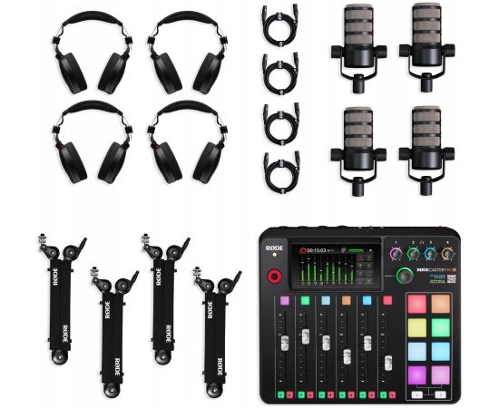 RODE Ultimate Podcaster Bundle Colors - Zestaw z kolorowymi kablami Jaunumi - Audio-Video