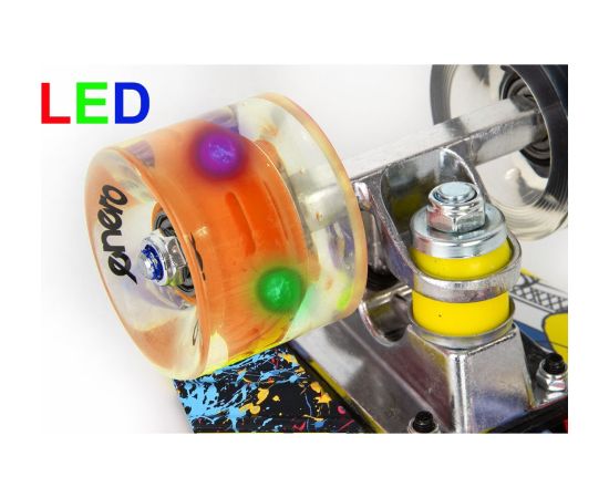 Penibords 22 collu Enero grafiti Skrituļdēļi, Penibordi, Longbordi