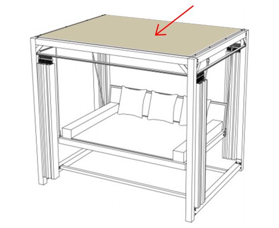 Крыша для качелей BARCELONA 13255 бежевый Новинки Для дома и сада 