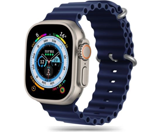 Tech-Protect   Tech-Protect IconBand Pro Strap for Apple Watch 4 / 5 / 6 / 7 / 8 / 9 / SE / Ultra 1 / 2 (42/44/45/49 mm) - Navy Blue Smart pūlksteņu aksesuāri