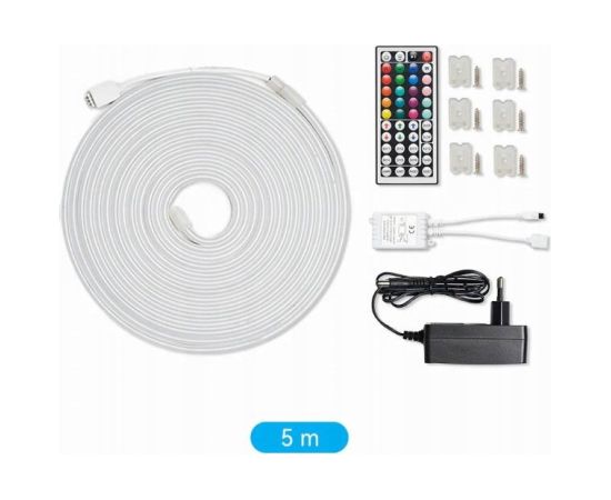 Taśma LED Vention Silicone Neon z pilotem IR i zasilaczem DC 12V 5m Декоративное освещение 