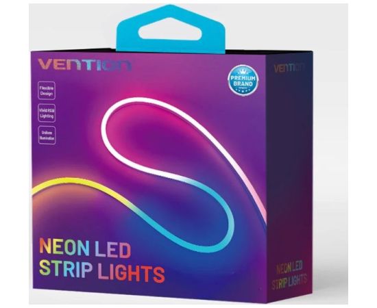 Taśma LED Vention Silicone Neon z pilotem IR i zasilaczem DC 12V 5m Декоративное освещение 
