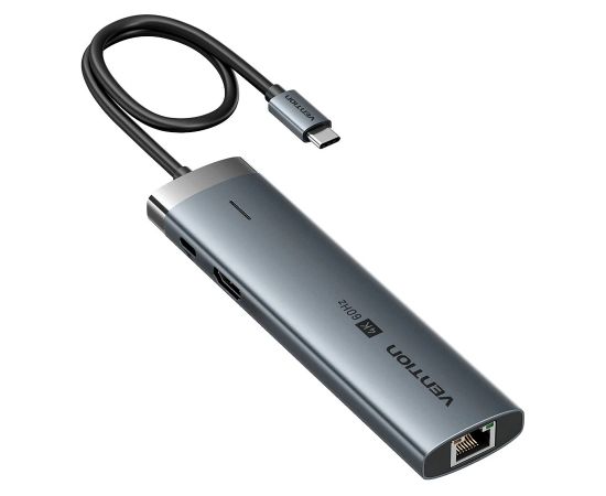 Vention USB-C 8-in-1 4K 60Hz 100W docking station Datoru dokstacijas