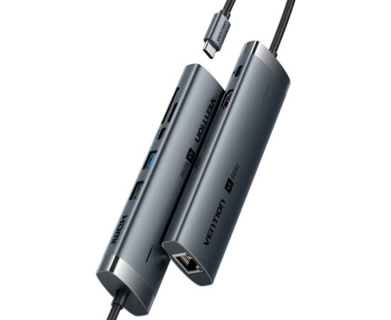 Vention USB-C 8-in-1 4K 60Hz 100W docking station Datoru dokstacijas