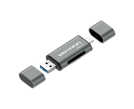 Vention USB3.0 Multi-function Card Reader Gray Metal Type Считыватели карт