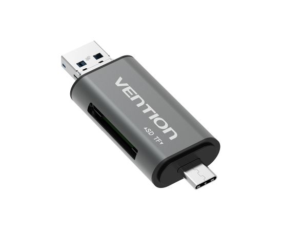 Vention USB3.0 Multi-function Card Reader Gray Metal Type Считыватели карт