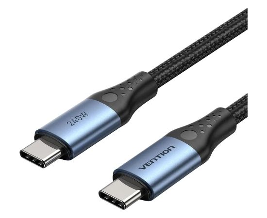 Vention USB 2.0 5A 240W 1.5m BLACK USB-C to C cable Data USB kabeļi