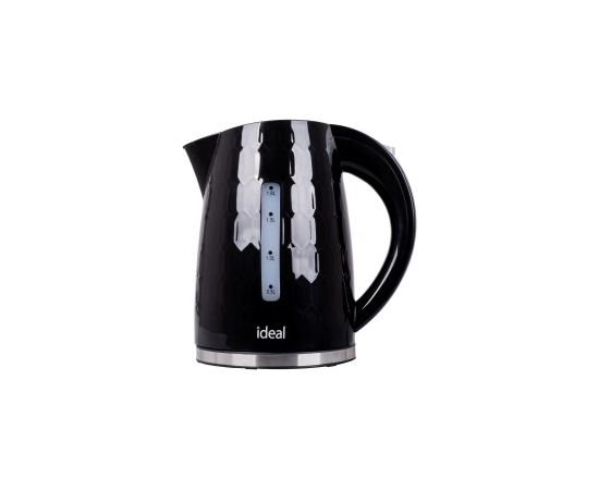 IDEAL Kettle 1.8 l, power 1500 W, glossy black Tējkannas (elektriskās)