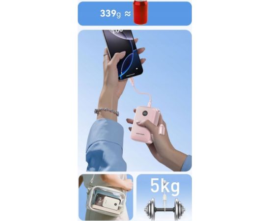 Powerbank Vention 20000mAh 2 x USB-C 1x USB-A z wyświetlaczem 22,5W niebieski Power Banks