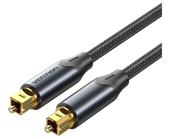 Kabel audio optyczny Vention w oplocie z aluminiowym złączem 10m czarny Dažādi vadi
