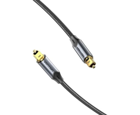 Kabel audio optyczny Vention w oplocie z aluminiowym złączem 10m czarny Dažādi vadi