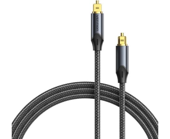 Kabel audio optyczny Vention w oplocie z aluminiowym złączem 10m czarny Dažādi vadi