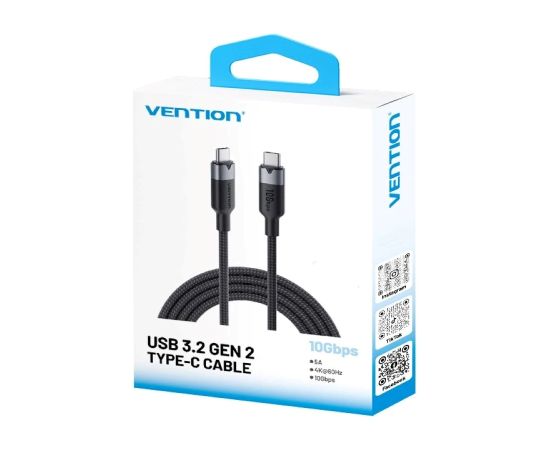 Vention USB 3.2 5A 10Gbps 1m BK USB-C to C cable Дата USB-кабели