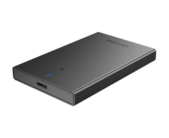 Vention 2.5 Inch SATA Hard Drive Enclosure (USB 3.0 Micro-B) Black Ārējo HDD, SSD korpui